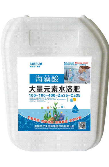 海藻酸水溶肥100-100-400-Zn35-Ca35